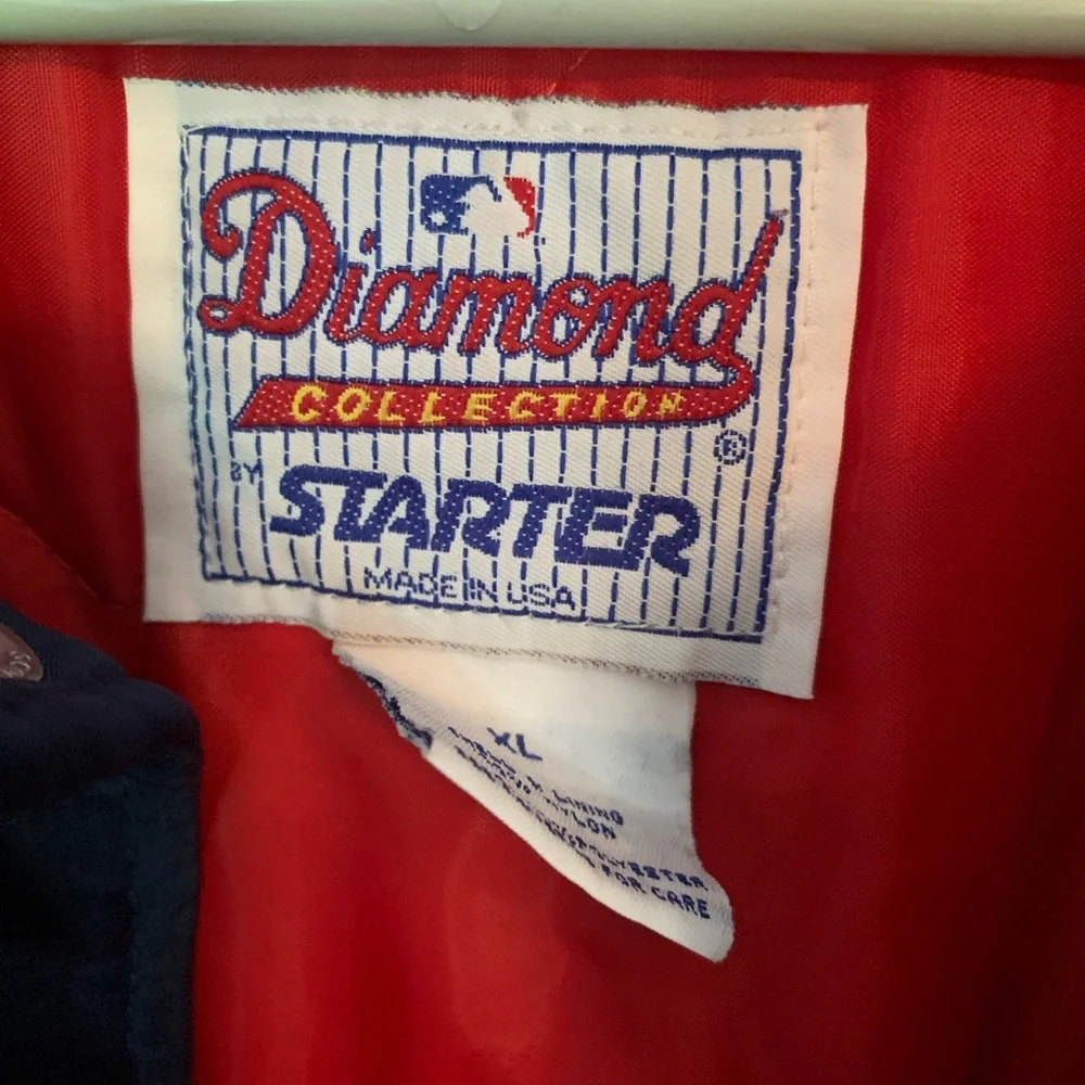 Starter Jacket Men's Cleveland  Indians Diamond Collection Insulated , Size XL - Picture 3 of 6